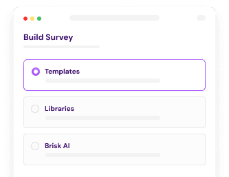 Build your survey: